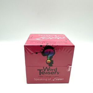 Word Teasers Card Game  "Speaking Of Love" Conversation Starters for Couples NEW